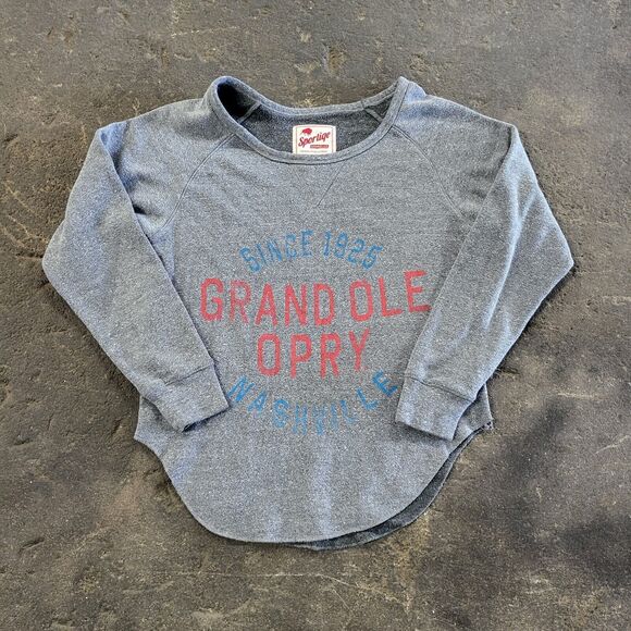 Grand Ole Opry Sweatshirt Womens S Gray Long Sleeve Country Music Sweater - Picture 1 of 10